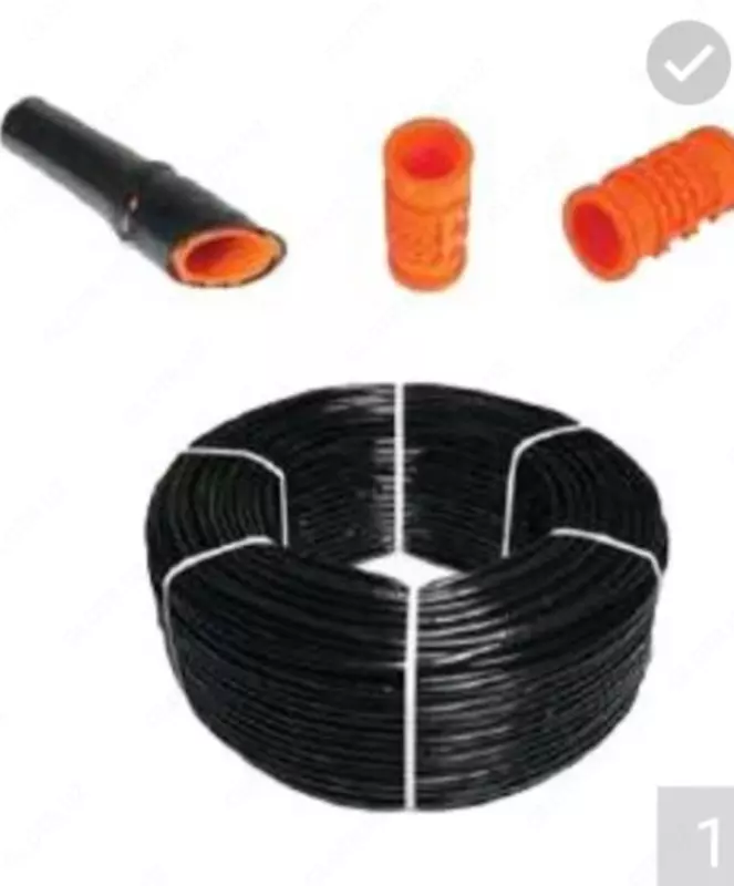 Капельная трубка с круглым эмиттером для компенсации давления 40 мил - по запросу