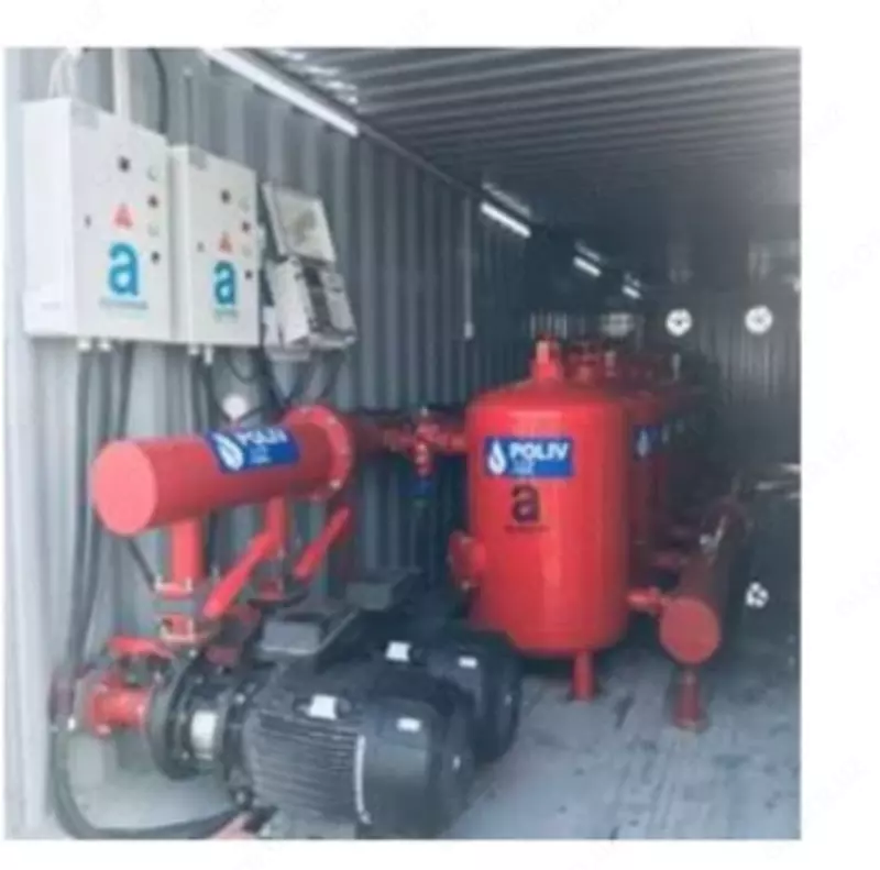 SMP 350 seriyali qum filtrlari bilan konteyner moduli