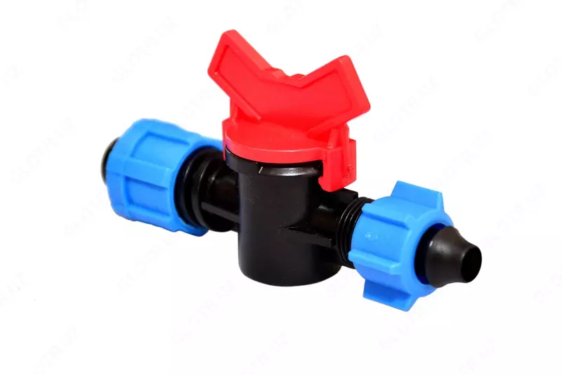 Миникран с поджимом РT для капельной ленты  16 х 12 мм