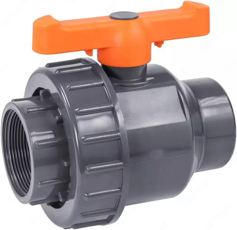 PVX ichki tishli kran (kulrang)