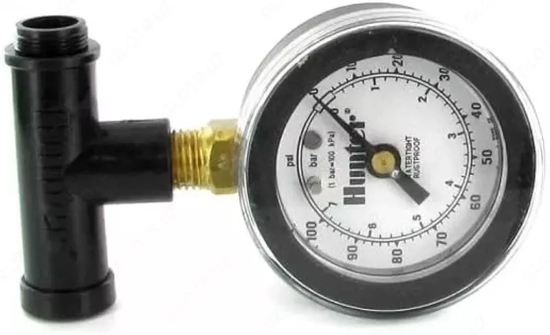 Манометр Hunter MD2 Gauge с адаптером для систем автоматического полива