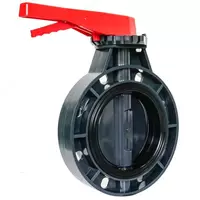 Пластиковый дисковый затвор VD15 (butterfly valve) с ручным управлением