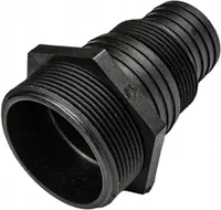 Адаптер (ПП) с наружной резьбой LA176 76 мм  черный - 