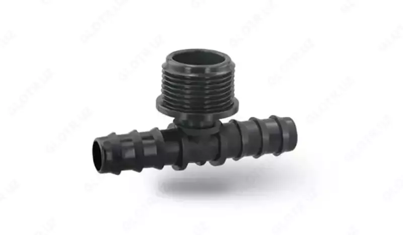 Тройник с резьбой 20х20х20 мм, соединение "елка" (FЕ1020)