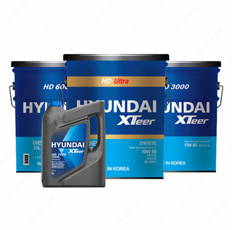 Hyundai X-Teer HD 3000 15W-40 CF-4 20L yuk mashinalari uchun dvigatel moyi
