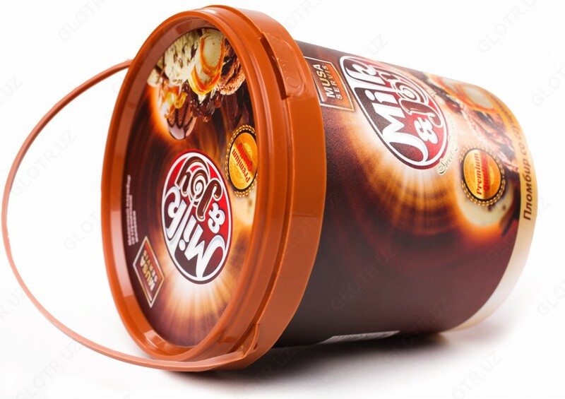 Круглая ёмкость для Мороженого - 1000 мл с крышкой - от {0} сум