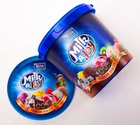 Круглая ёмкость для Мороженого - 1000 мл с крышкой Оптом и розница