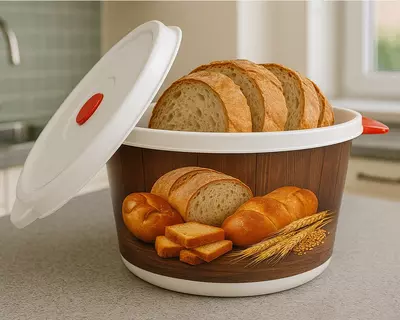 Хлебница с крышкой №2 Elite Global Plast