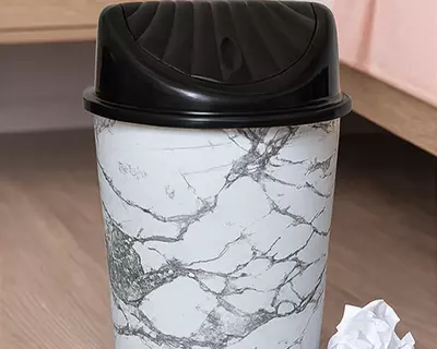 Урна Евро белая Elite Global Plast