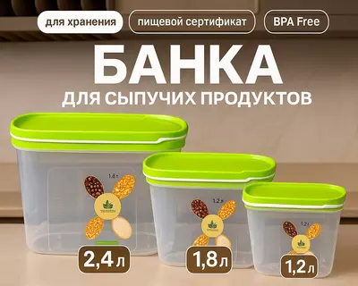 Банка для сыпучих продуктов