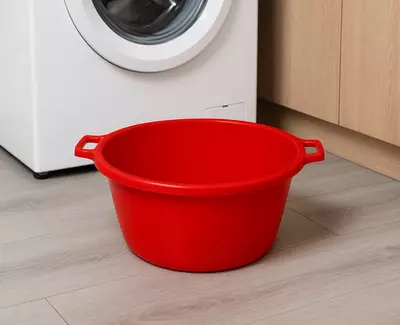 Таз круглый с ручками красный Только в розницу