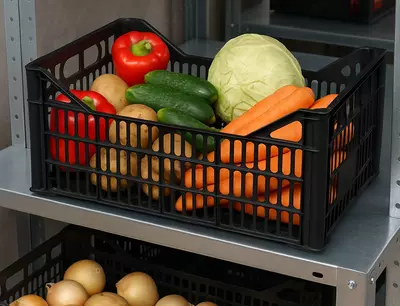 Ящик №1 черный Elite Global Plast