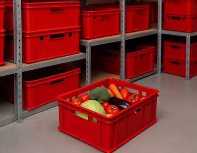 Ящик №2 красный Elite Global Plast