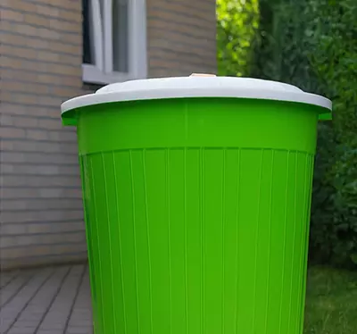 Урна для мусора зеленая (100л) Elite Global Plast