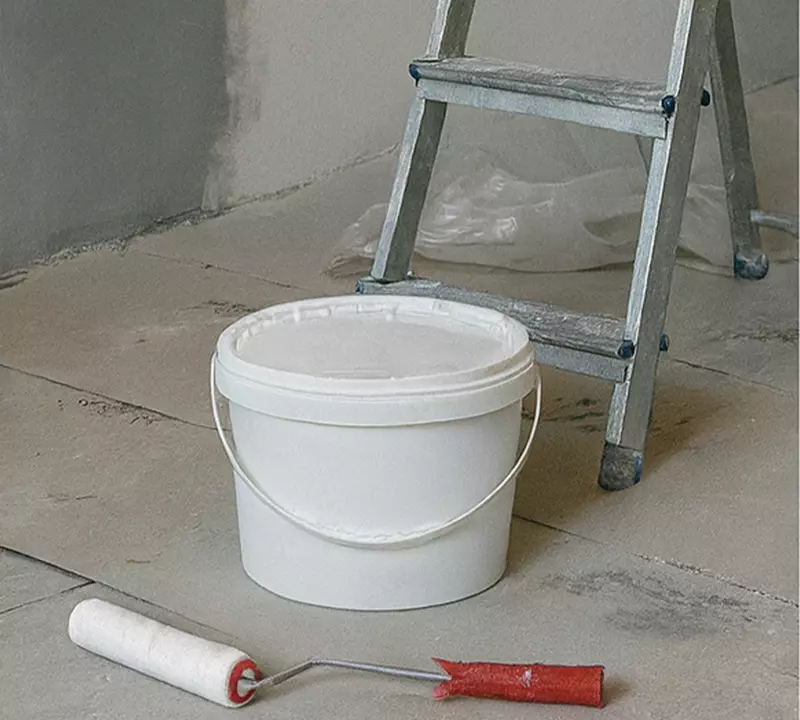 Ведро белое пластиковое (7л) Elite Global Plast