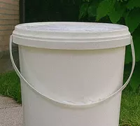Ведро белое пластиковое (9л) Elite Global Plast