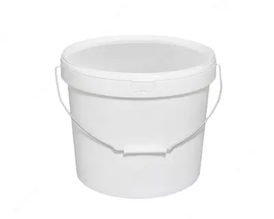 Ведро белое пластиковое (18л) - 20 400 сум / шт