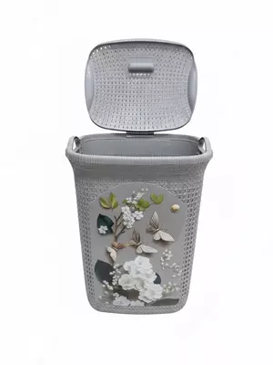  Корзина для белья белая - 