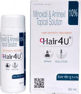 Hair4U Minoxidil 10% (Миноксидил 10%)   - 229 000 so'm / qadoq