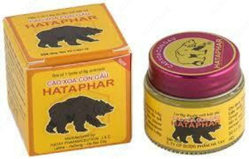 Мазь Медведь Hataphar. Вьетнам. ☯ МЕДВЕЖЬЯ СИЛА - обезболивающий бальзам купить в Ташкенте