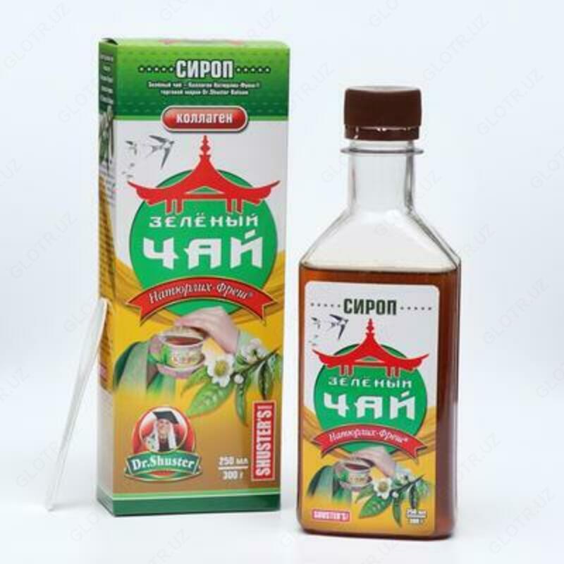 Tabiiy yangi yashil choy siropi