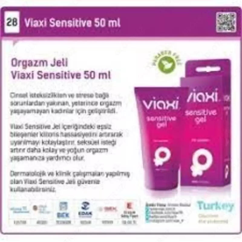  Ayollar uchun Viaxi sensitive gel  50 ml  Ayollar uchun individual gel Toshkentda sotib olish - 