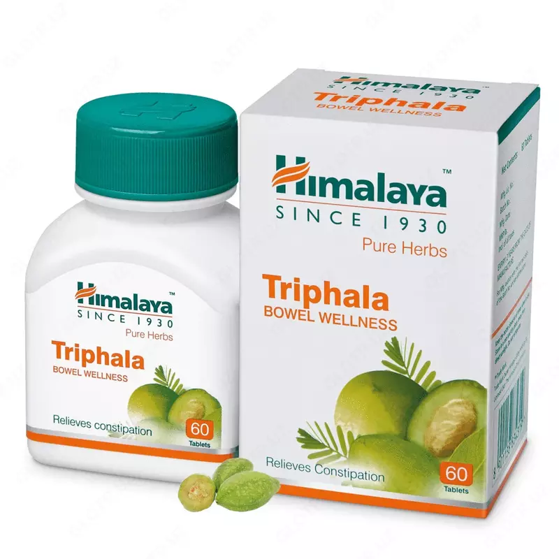  Трифала Хималая (Triphala Himalaya)  60 таб для очищение организма купить в Ташкенте - 
