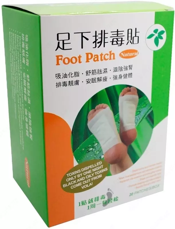 Китайские детокс пластырь для выведения токсинов Foot Patch купить в Ташкенте