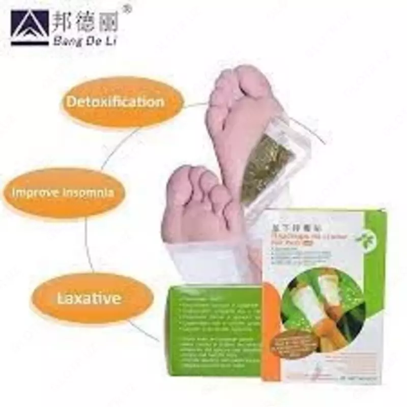 Китайские детокс пластырь для выведения токсинов Foot Patch купить в Ташкенте - 