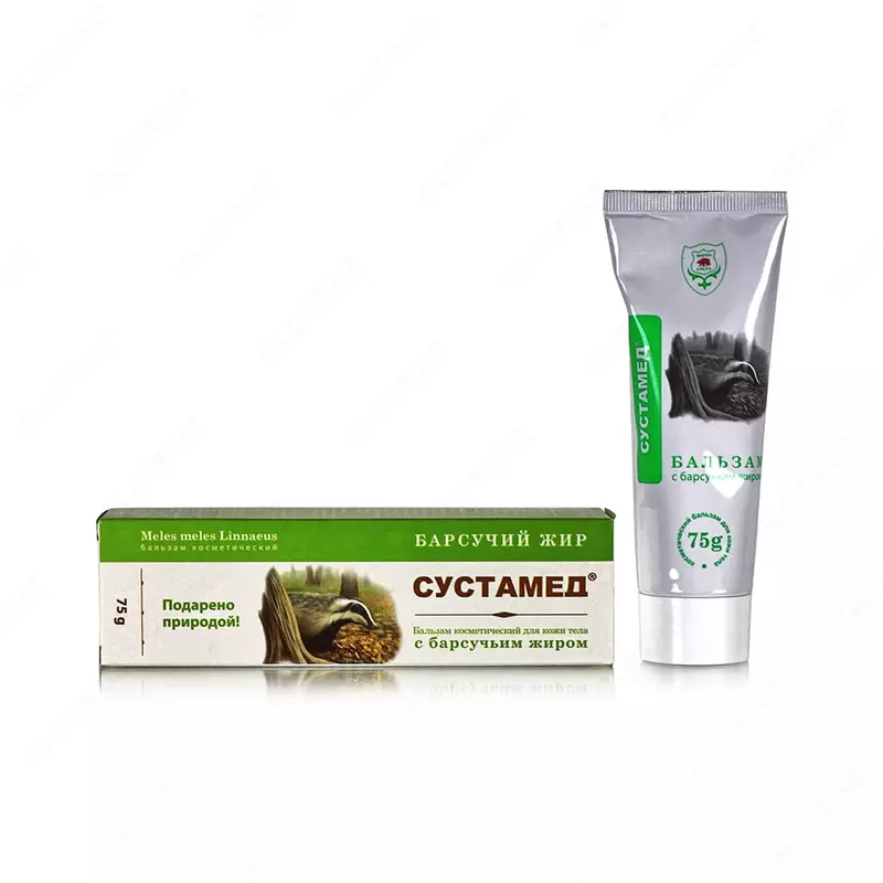 Сустамед бальзам для тела на барсучьем жире  75 г 1 шт купить в Ташкенте