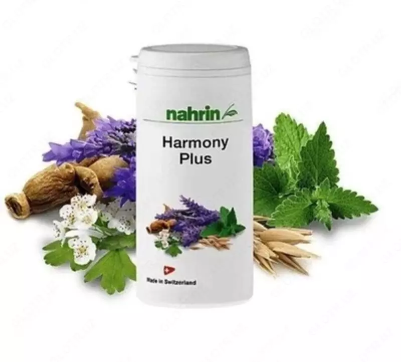  Капсулы Гармония Плюс при менопаузе и стрессе Swiss Nahrin  Швейцария в Ташкенте - 