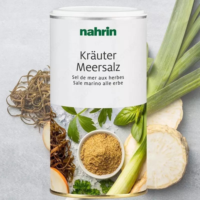 Необходимых нашему организму минеральных веществ и макроэлементов с приправой Морская соль Krauter-Meersalz Нарин с травами Krauter-Meersalz Swiss Nahrin  Швейцария купить в Ташкенте