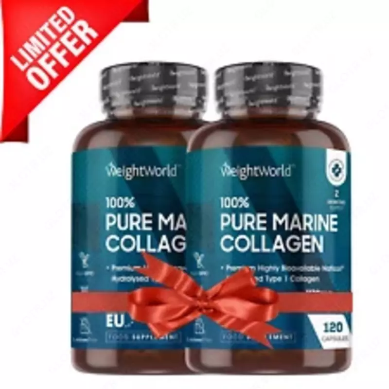 Для поддержки мышечной массы и силы Weightworld Pure Marine Collagen 120 капсул