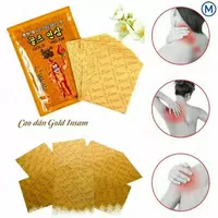  Пластырь С ЗОЛОТЫМ ЖЕНЬШЕНЕМ Gold Insam Greenon RED GINSENG PLAST предназначен для снятия боли в шее  суставах  мышцах для устранения дискомфорта  вызванного сидячей работой - 