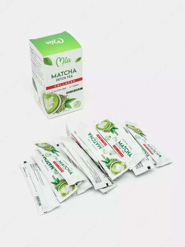 100% натуральный продукт Матча детокс чай для похудения с коллагеном из Турции  поможет вам очистить организм от шлаков и токсинов  укрепить иммунитет