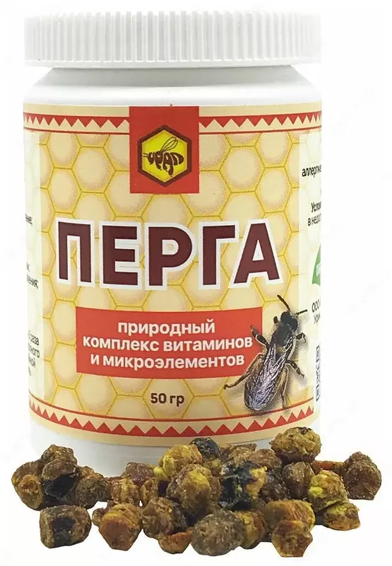   Для мужской потенции Перга пчелиная ООО Урал натуральные природные витамины банка 50 г купить в Ташкенте