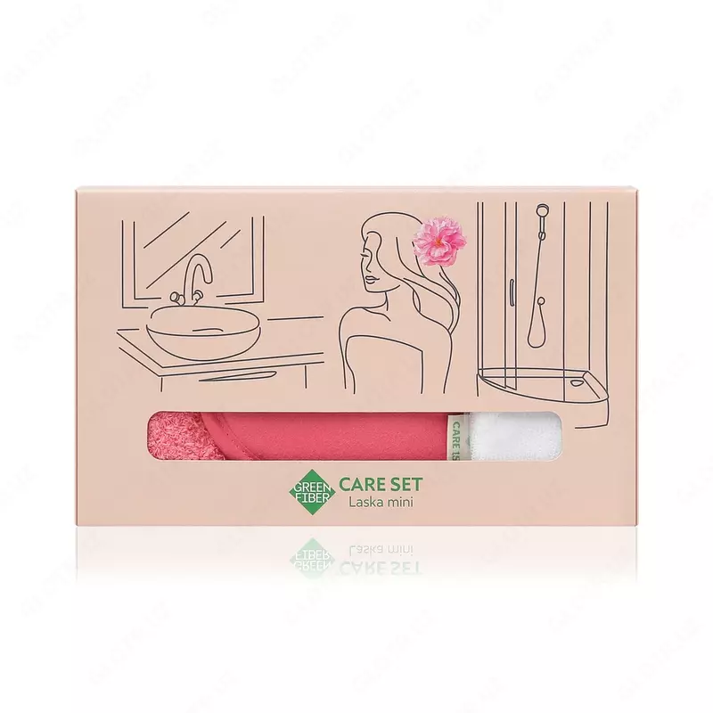 Набор для очищения кожи лица  шеи и декольте CARE SET Laska Mini