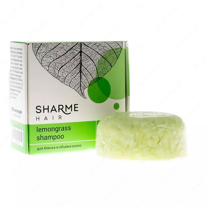 Натуральный твердый шампунь Sharme Hair Lemongrass (лемонграсс)