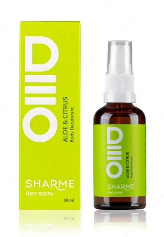  Натуральный дезодорант для тела SHARME DEO SPRAY «Алоэ и цитрус» - 