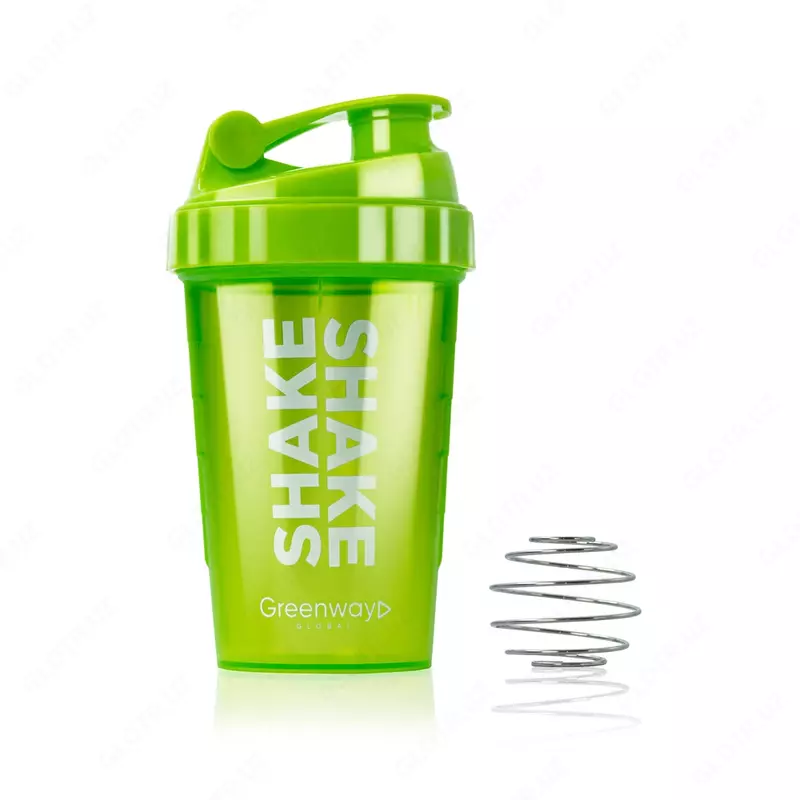 Шейкер для удобного смешивания коктейлей SHAKE  зеленый  500 мл