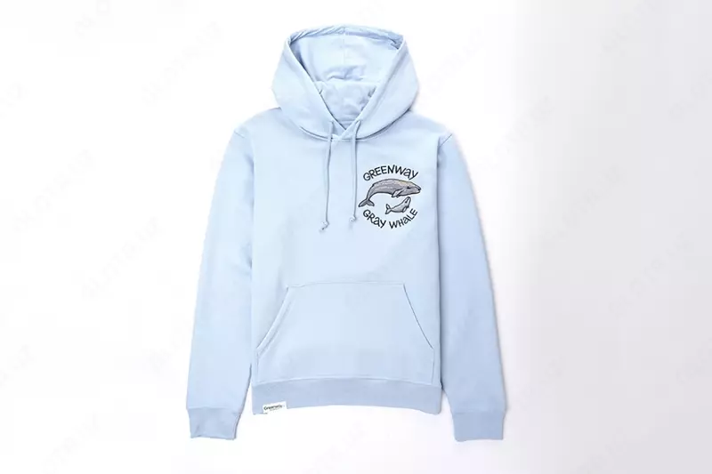 Толстовка с вышивкой «Greenway – Grey Whale»
