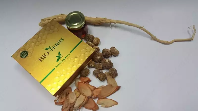   Королевский мёд Royal Kihg Honey Bio Herbs активное средство для стимуляции половой функции  стимулирует общий обмен веществ  обладает антиоксидантными и омолаживающими свойствами