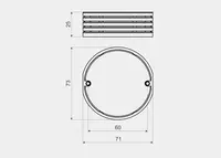 Компенсационное кольцо (Добор) для подрозетника Только оптом
