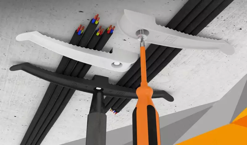 Держатель кабеля для монтажного пистолета (односторонний) ДК8 Только оптом