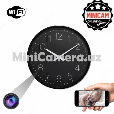 WIFI ohmli kamera va harakat detektori bilan devor soati - 1 400 000 so'm / dona