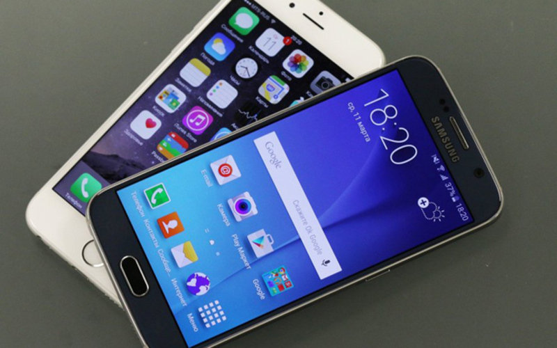 Сравнение iPhone 6 и Samsung Galaxy S6