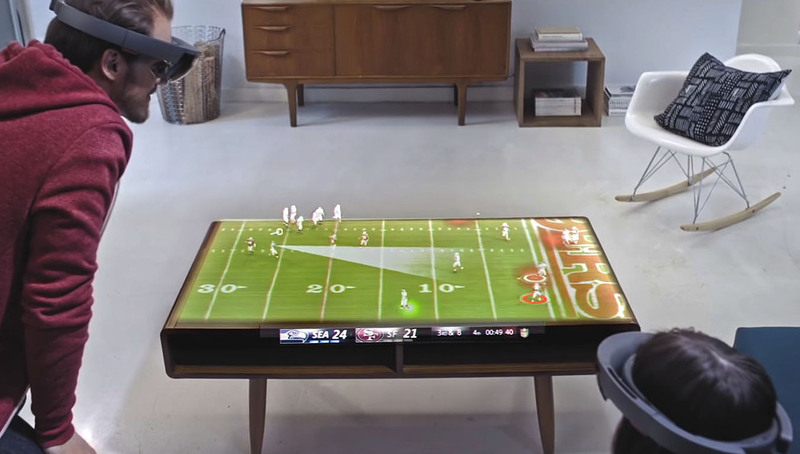 ГАРНИТУРА HOLOLENS ПОЗВОЛИТ ПО-НОВОМУ ВЗГЛЯНУТЬ НА СПОРТИВНЫЕ МАТЧИ