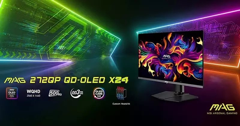 MSI выпустила новый недорогой геймерский QD-OLED монитор с диагональю 27″ и частотой 240 Гц