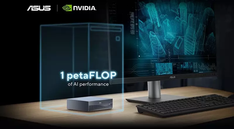 Просто фантастика: ASUS показала Ascent GX10 — мини-суперкомпьютер для ИИ на 1 петафлопс