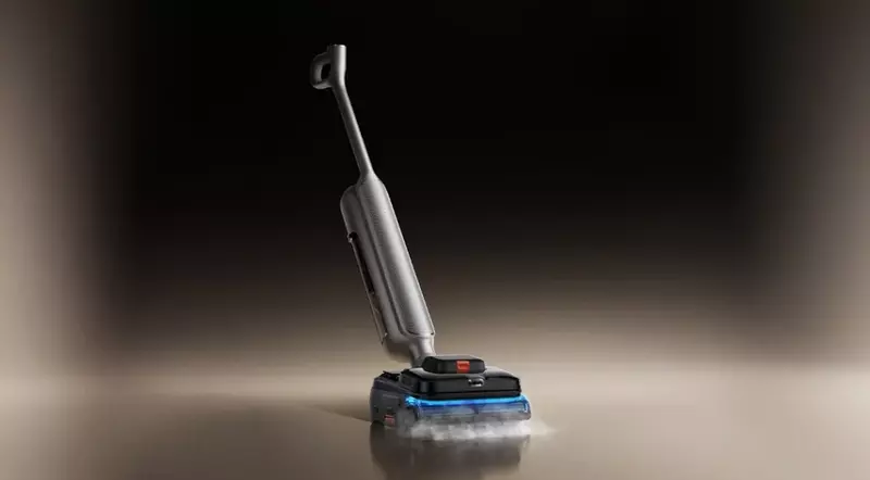Xiaomi выпустила мощный моющий пылесос Mijia Floor Scrubber 5 Max. Он очищает полы паром 160 °C и всасывает грязь с силой 28 000 Па